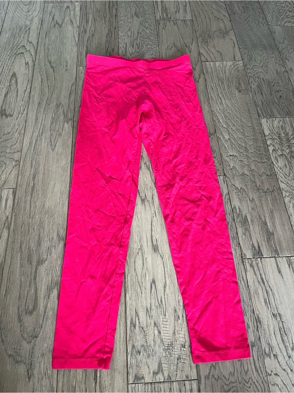 Girls' Bright Pink Stretch Leggings